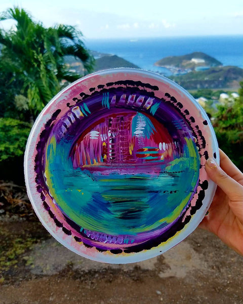 Paper Plates and Makeup brushes